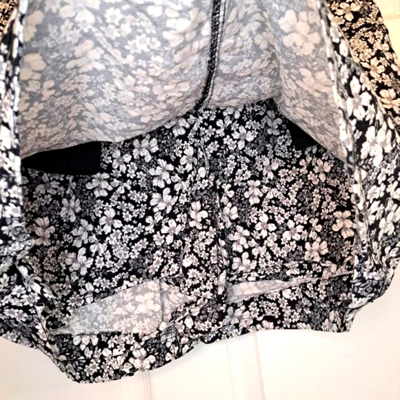 Karen Scott Neutral Floral Midi Skort Shorts Skirt Plus Size 16 - Picture 4 of 5